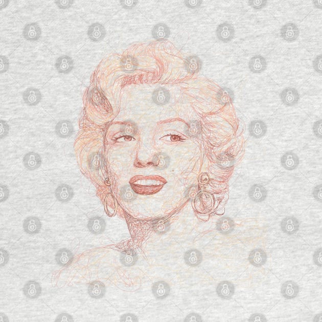 Marilyn Monroe by Draw Drew Drawn
